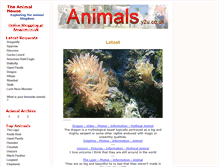 Tablet Screenshot of animals.y2u.co.uk